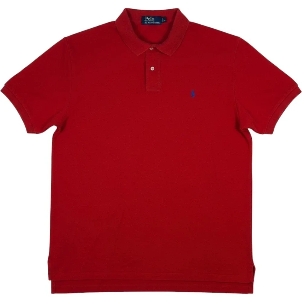Vintage Polo Ralph Lauren Polo Men XXL Red Classic Soft Cotton Shirt Pony Preppy